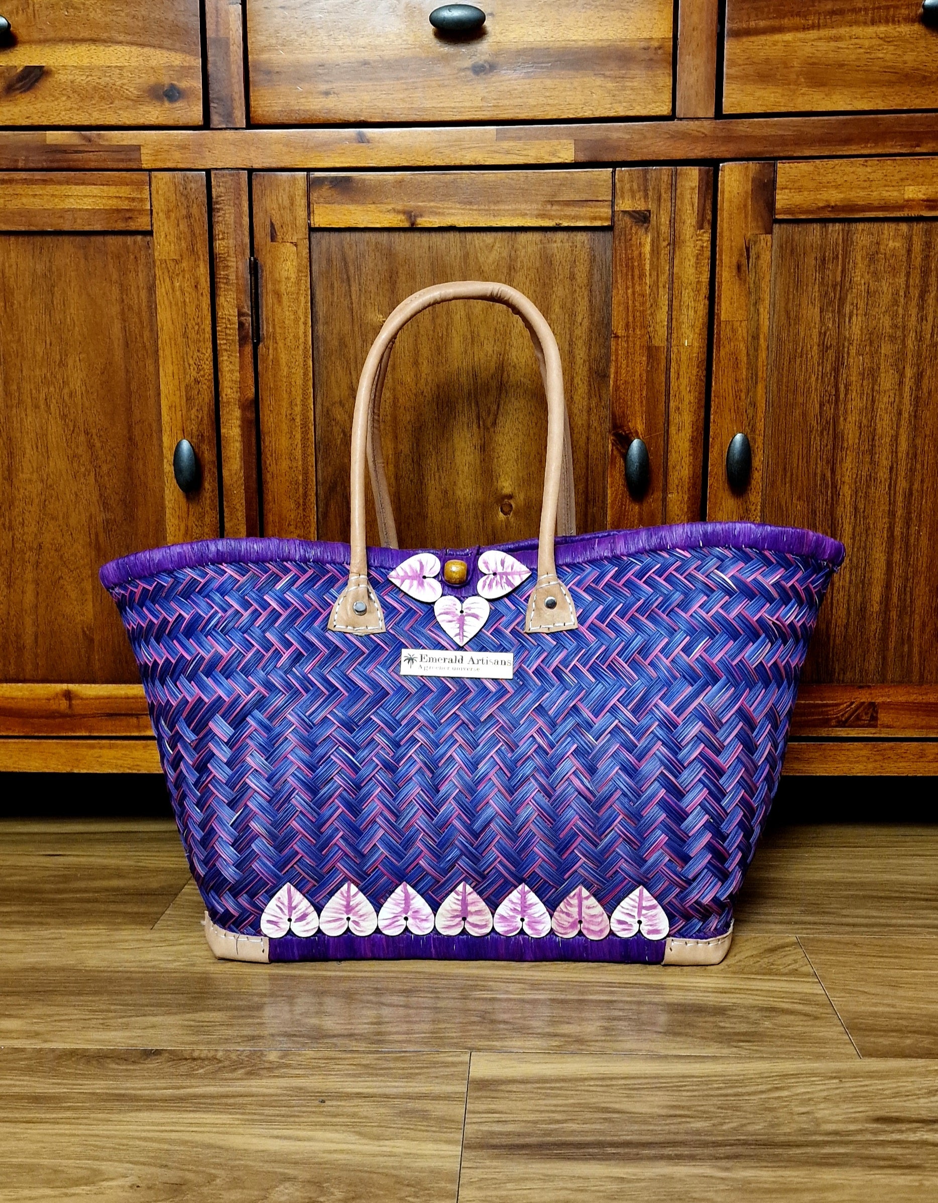 Hyacinth raffia basket – Emerald Artisans